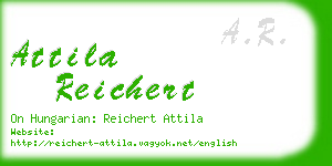 attila reichert business card